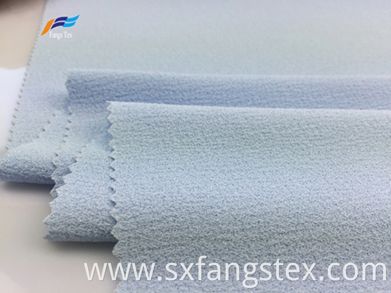 100% Polyester Fleece Crepe Dyed PD Clothing Fabric 3